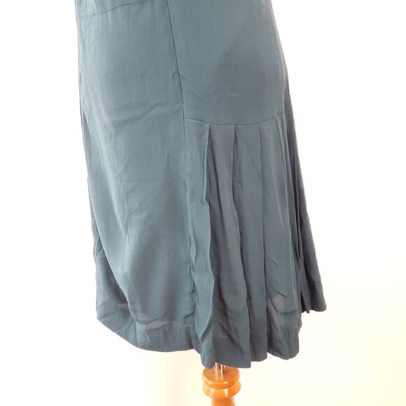Anthropologie HD in Paris Jules Colorblock Shift Drop Waist Flapper Teal Women 4 - Picture 7 of 12